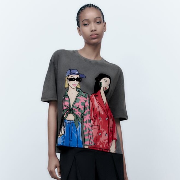 Zara Graphic T-Shirt - Picture 3 of 8